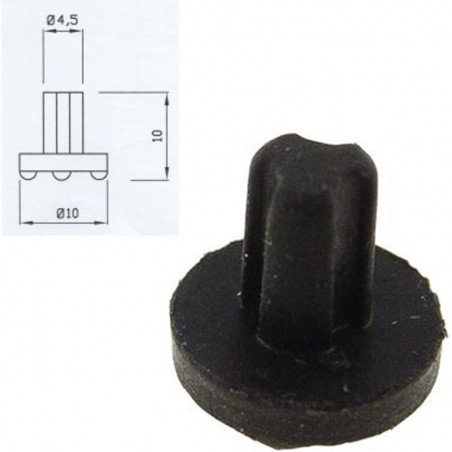 GOMMINO PARACOLPI KIT 4PZ GRIGLIA PIANO COTTURA WHIRLPOOL ORIGINALE  481010474087